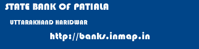 STATE BANK OF PATIALA  UTTARAKHAND HARIDWAR    banks information 